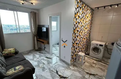 Apartamento com 2 dormitórios para alugar, 35 m² por r$ 2.657,43/mês - santa maria - santo andré/sp
