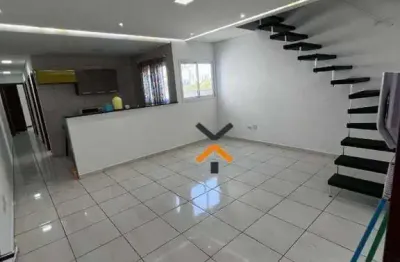 Cobertura com 3 dormitórios à venda, 121 m² por r$ 550.000,00 - vila pires - santo andré/sp