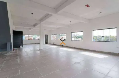Salão para alugar, 128 m² por r$ 3.622,00/mês - parque capuava - santo andré/sp
