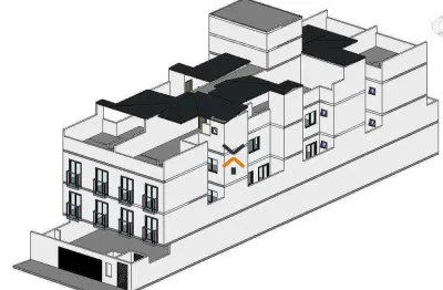 Cobertura com 2 dormitórios à venda, 106 m² por r$ 545.000,00 - vila valparaíso - santo andré/sp