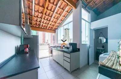 Cobertura com 2 dormitórios para alugar, 91 m² por r$ 3.462,00/mês - jardim teles de menezes - santo andré/sp