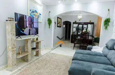 Sobrado com 4 dormitórios para alugar, 195 m² por r$ 5.100,00/mês - parque erasmo assunção - santo andré/sp