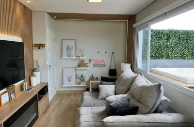 Cobertura com 2 dorm,1 suíte,  escritório, área gourmet , churrasqueira , ofurô ,  110 metros  vila gea