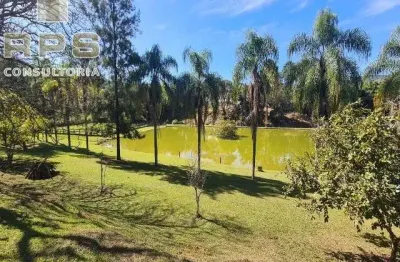 Chácara - haras com casa sede com 5 dormitórios, lago para venda