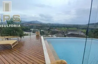 Casa no condomínio porto atibaia, 3 quartos todos suítes e uma com closet, repleta de armários, área de lazer privativa, piscina, espaço gourmet