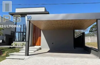 Casa térrea no condomínio terras de atibaia 1 com 3 quartos sendo 1 suíte com closet, lavabo, área gourmet com banheiro externo, piscina com ducha