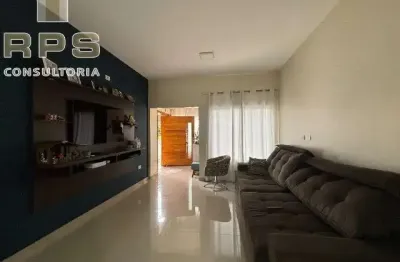 Excelente casa térrea à venda no condomínio estância santa maria do laranjal, com 3 dormitórios, home office e todos os cômodos com móveis planejados