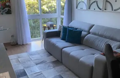 Apartamento mobiliado e decorado, 2 dormitórios 1 suite, 76m² gramado.