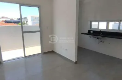 Lindo apartamento cobertura, quintal com churrasqueira com 2 dormitorios na vila esperanca, 42,10m