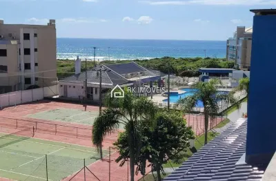 Linda cobertura com vista para o mar na praia dos ingleses