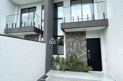 Novíssimo sobrado duplex 2 suítes, 84m² a 500m da praia!