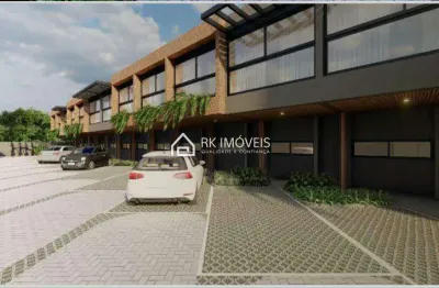 Casa sobrado, com 2 suítes com 80m², em projeto moderno na cachoeira.