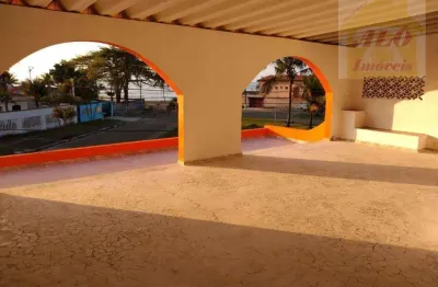 Sobrado com 5 quartos - na orla da praia - à venda, 357 m² por r$ 1.200.000 - flórida mirim - mongaguá/sp
