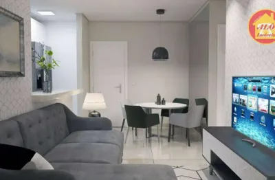 Apartamento à venda, 76 m² por r$ 430.000,00 - tupi - praia grande/sp