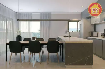 Apartamento com 3 dormitórios à venda, 127 m² por r$ 1.244.000,00 - canto do forte - praia grande/sp