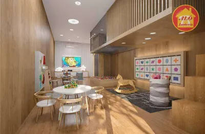 Apartamento com 3 dormitórios à venda, 120 m² por r$ 733.000,00 - guilhermina - praia grande/sp