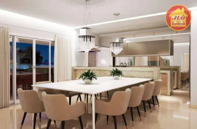Apartamento com 3 dormitórios à venda, 115 m² por r$ 1.021.000,00 - vila guilhermina - praia grande/sp