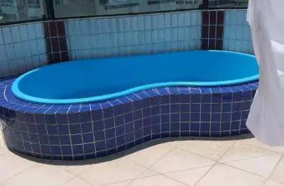 Cobertura com 2 dormitórios à venda, 150 m² por r$ 600.000,00 - vila guilhermina - praia grande/sp