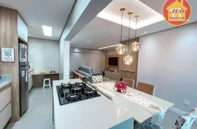 Apartamento com 3 quartos à venda, 117 m² por r$ 900.000 - ocian - praia grande/sp