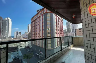 Apartamento com 2 quartos à venda, 102 m² por r$ 480.000 - boqueirão - praia grande/sp