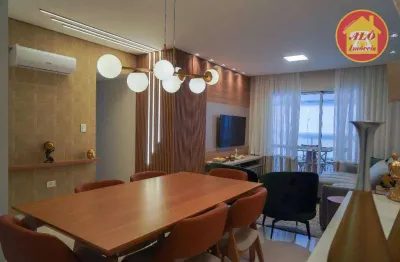 Apartamento com 3 quartos à venda, 146 m² por r$ 1.620.000 - canto do forte - praia grande/sp