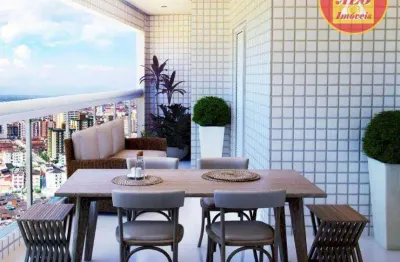 Apartamento com 2 dormitórios à venda, 80 m² por r$ 500.000,00 - aviação - praia grande/sp