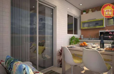 Apartamento à venda, 57 m² por r$ 462.000,00 - vila guilhermina - praia grande/sp