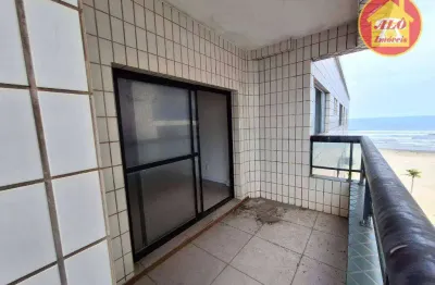 Apartamento vista mar com 2 quartos à venda, 90 m² por r$ 420.000 - vila guilhermina - praia grande/sp