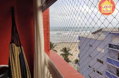 Apartamento vista mar com 2 quartos à venda, 82 m² por r$ 380.000 - vila tupi - praia grande/sp