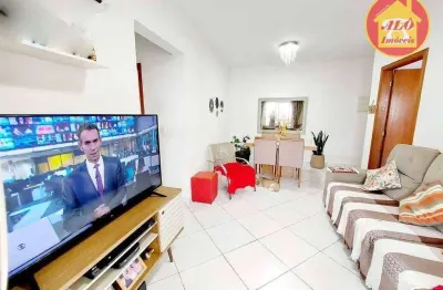 Apartamento com 2 quartos à venda, 84 m² por r$ 490.000 - aviação - praia grande/sp