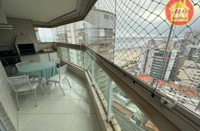 Apartamento vista mar com 2 quartos à venda, 100 m² por r$ 600.000 - aviação - praia grande/sp