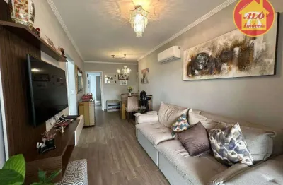 Apartamento com 2 quartos -  100 metros da praia - à venda, 78 m² por r$ 592.000 - aviação - praia grande/sp