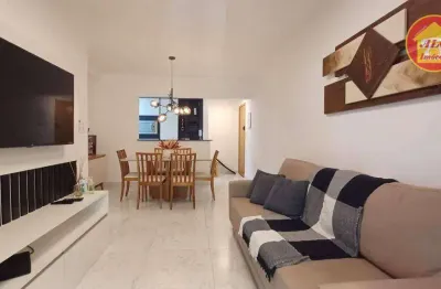 Apartamento mobiliado com 2 quartos à venda, 80 m² por r$ 611.000 - caiara - praia grande/sp