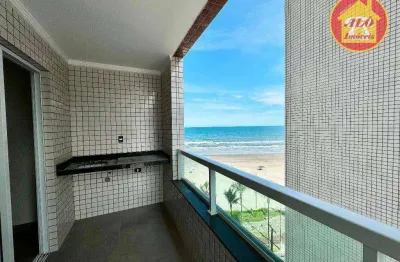 Apartamento vista mar com 1 quarto à venda, 52 m² por r$ 399.000 - jardim real - praia grande/sp