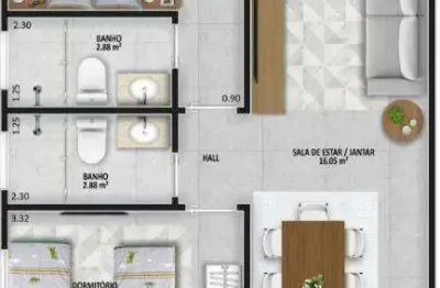 Apartamento com 2 dormitórios à venda, 63 m² por r$ 375.000 - aviação - praia grande/sp
