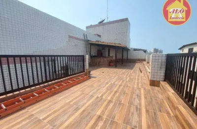 Cobertura com 2 quartos à venda, 135 m² por r$ 650.000 - tupi - praia grande/sp