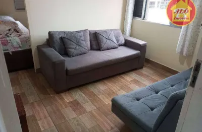 Kitnet com 1 quarto à venda, 33 m² por r$ 178.000 - caiçara - praia grande/sp