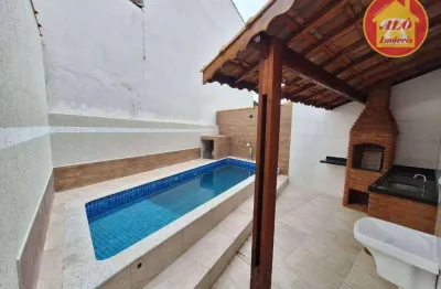 Casa com 3 quartos à venda, 70 m² por r$ 450.000 - jardim praia grande - mongaguá/sp