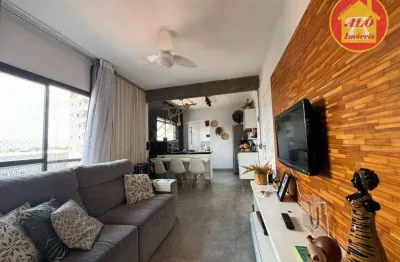 Apartamento com 1 quarto à venda, 43 m² por r$ 280.000 - vila guilhermina - praia grande/sp