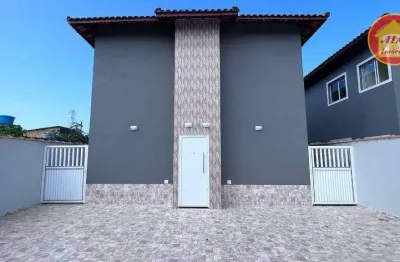 Casa com 2 dormitórios à venda, 58 m² por r$ 210.000,00 - jardim suarão - itanhaém/sp