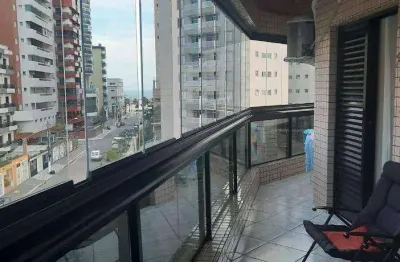 Apartamento com 2 quartos à venda, 108 m² por r$ 465.000 - vila guilhermina - praia grande/sp