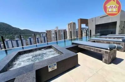 Apartamento com 2 dormitórios à venda, 74 m² por r$ 660.000,00 - boqueirão - praia grande/sp