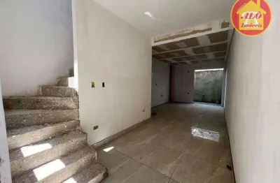 Sobrado com 2 quartos à venda, 57 m² por r$ 387.000 - vila guilhermina - praia grande/sp