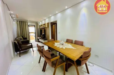 Apartamento com 2 quartos  à venda, 75 m² por r$ 525.000 - vila guilhermina - praia grande/sp
