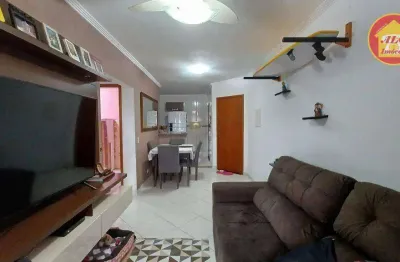 Apartamento com 2 quartos à venda, 74 m² por r$ 370.000 - aviação - praia grande/sp