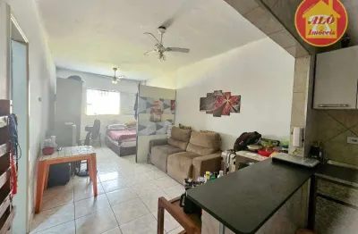 Kitnet com 1 dormitório à venda, 32 m² por r$ 175.000,00 - nova mirim - praia grande/sp