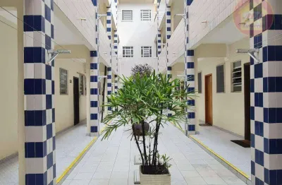 Kitnet com 1 quarto à venda, 23 m² por r$ 210.000 - canto do forte - praia grande/sp