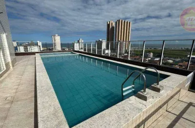 Apartamento com 1 quarto à venda, 45 m² por r$ 275.000 - mirim - praia grande/sp
