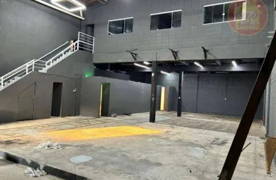 Galpão para alugar, 396 m² por r$ 12.000/mês - boqueirão - praia grande/sp