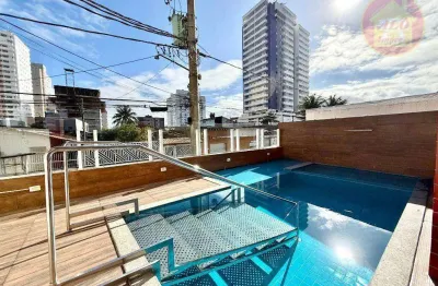 Apartamento com 2 quartos à venda, 77 m² por r$ 440.000 - aviação - praia grande/sp